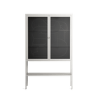 Hug 1 - Loft Cabinet - Andrea Devia-Nuño - Chalk - Clear glass