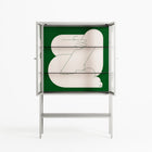 Rest 1 - Loft Cabinet - Andrea Devia-Nuño - Chalk - Clear glass