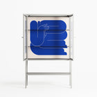 Wait 2 - Loft Cabinet - Andrea Devia-Nuño - Chalk - Clear glass