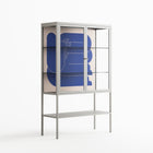 Wait 2 - Loft Cabinet - Andrea Devia-Nuño - Chalk - Clear glass