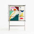 Garden Shapes - Loft Cabinet - Aley Wild - Chalk - Clear glass