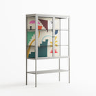 Garden Shapes - Loft Cabinet - Aley Wild - Chalk - Clear glass