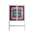 Get In The Fucking Frog Pit - Loft Cabinet - Aley Wild - Chalk - Clear glass