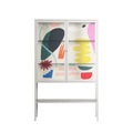 Sea Shapes - Loft Cabinet - Aley Wild - Chalk - Clear glass