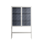 Basket Weave - Loft Cabinet - Katie O’Shea - Chalk - Clear glass