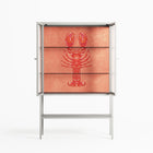 Lobster - Loft Cabinet - Raissa Oltmanns - Chalk - Clear glass