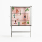 Woman at the Beach - Loft Cabinet - Raissa Oltmanns - Chalk - Clear glass