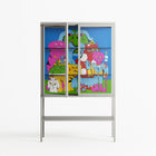 Funny Friends - Loft Cabinet - Cezar Berje - Chalk - Clear glass