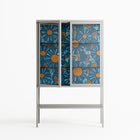 Bellis Bounty Blue - Loft Cabinet - Amy Suther - Chalk - Clear glass