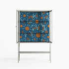 Bellis Bounty Blue - Loft Cabinet - Amy Suther - Chalk - Clear glass