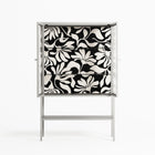 Prima Flora - Loft Cabinet - Amy Suther - Chalk - Clear glass