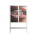Blow - Loft Cabinet - Nadia Ryder - Chalk - Clear glass