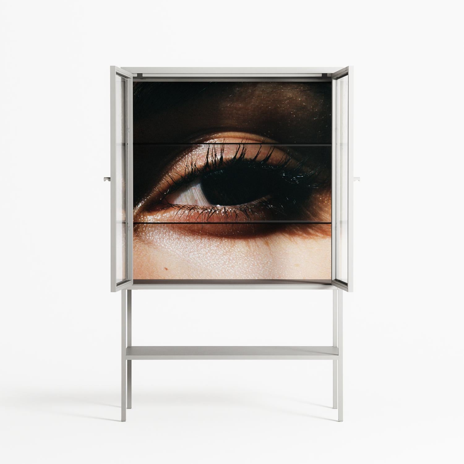 Gem - Loft Cabinet - Nadia Ryder - Chalk - Clear glass