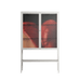 Red 3 - Loft Cabinet - Nadia Ryder - Chalk - Clear glass