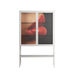 Red 4 - Loft Cabinet - Nadia Ryder - Chalk - Clear glass