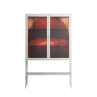 Red - Loft Cabinet - Nadia Ryder - Chalk - Clear glass