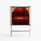 Red - Loft Cabinet - Nadia Ryder - Chalk - Clear glass