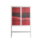 Squish - Loft Cabinet - Nadia Ryder - Chalk - Clear glass