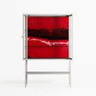 Squish - Loft Cabinet - Nadia Ryder - Chalk - Clear glass