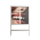 Teeth - Loft Cabinet - Nadia Ryder - Chalk - Clear glass