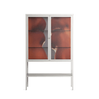 The Art Of Kissing 2 - Loft Cabinet - Nadia Ryder - Chalk - Clear glass