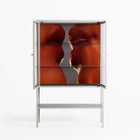 The Art Of Kissing 2 - Loft Cabinet - Nadia Ryder - Chalk - Clear glass