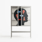 Désordre_Intérieur - Loft Cabinet - David Vanadia - Chalk - Clear glass