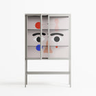Équilibré - Loft Cabinet - David Vanadia - Chalk - Clear glass