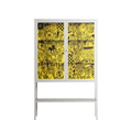 What a Mess - Loft Cabinet - Craig Watkins - Chalk - Clear glass