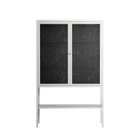 The Single Color - Loft Cabinet - Craig Watkins - Chalk - Clear glass
