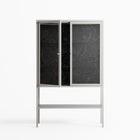 The Single Color - Loft Cabinet - Craig Watkins - Chalk - Clear glass