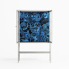 The Blue Line - Loft Cabinet - Craig Watkins - Chalk - Clear glass