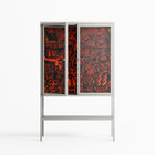 Wottosque Red - Loft Cabinet - Craig Watkins - Chalk - Clear glass