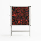 Wottosque Red - Loft Cabinet - Craig Watkins - Chalk - Clear glass