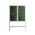 Wottosque Green - Loft Cabinet - Craig Watkins - Chalk - Clear glass