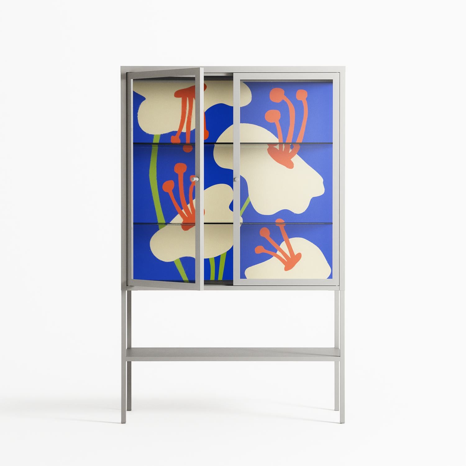 Meadow - Loft Cabinet - Magda March - Chalk - Clear glass