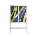 Blue Gale - Loft Cabinet - Oluwasheyi Adebayo - Chalk - Clear glass
