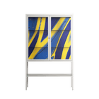 Blue Gale - Loft Cabinet - Oluwasheyi Adebayo - Chalk - Clear glass