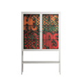 Hours - Loft Cabinet - Oluwasheyi Adebayo - Chalk - Clear glass