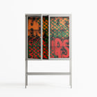 Hours - Loft Cabinet - Oluwasheyi Adebayo - Chalk - Clear glass