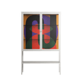JJ - Loft Cabinet - Oluwasheyi Adebayo - Chalk - Clear glass