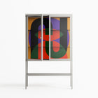 JJ - Loft Cabinet - Oluwasheyi Adebayo - Chalk - Clear glass