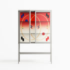 Parallel Mirage - Loft Cabinet - Oluwasheyi Adebayo - Chalk - Clear glass