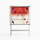 Parallel Mirage - Loft Cabinet - Oluwasheyi Adebayo - Chalk - Clear glass