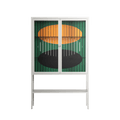 Soul Split - Loft Cabinet - Oluwasheyi Adebayo - Chalk - Clear glass