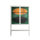 Soul Split - Loft Cabinet - Oluwasheyi Adebayo - Chalk - Clear glass