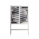 Wave Lens - Loft Cabinet - Oluwasheyi Adebayo - Chalk - Clear glass