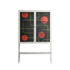 Floral Pipes - Loft Cabinet - Kristin Eriksson - Chalk - Clear glass