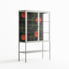 Floral Pipes - Loft Cabinet - Kristin Eriksson - Chalk - Clear glass