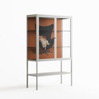 Cat in Chair B - Loft Cabinet - Kristin Eriksson - Chalk - Clear glass